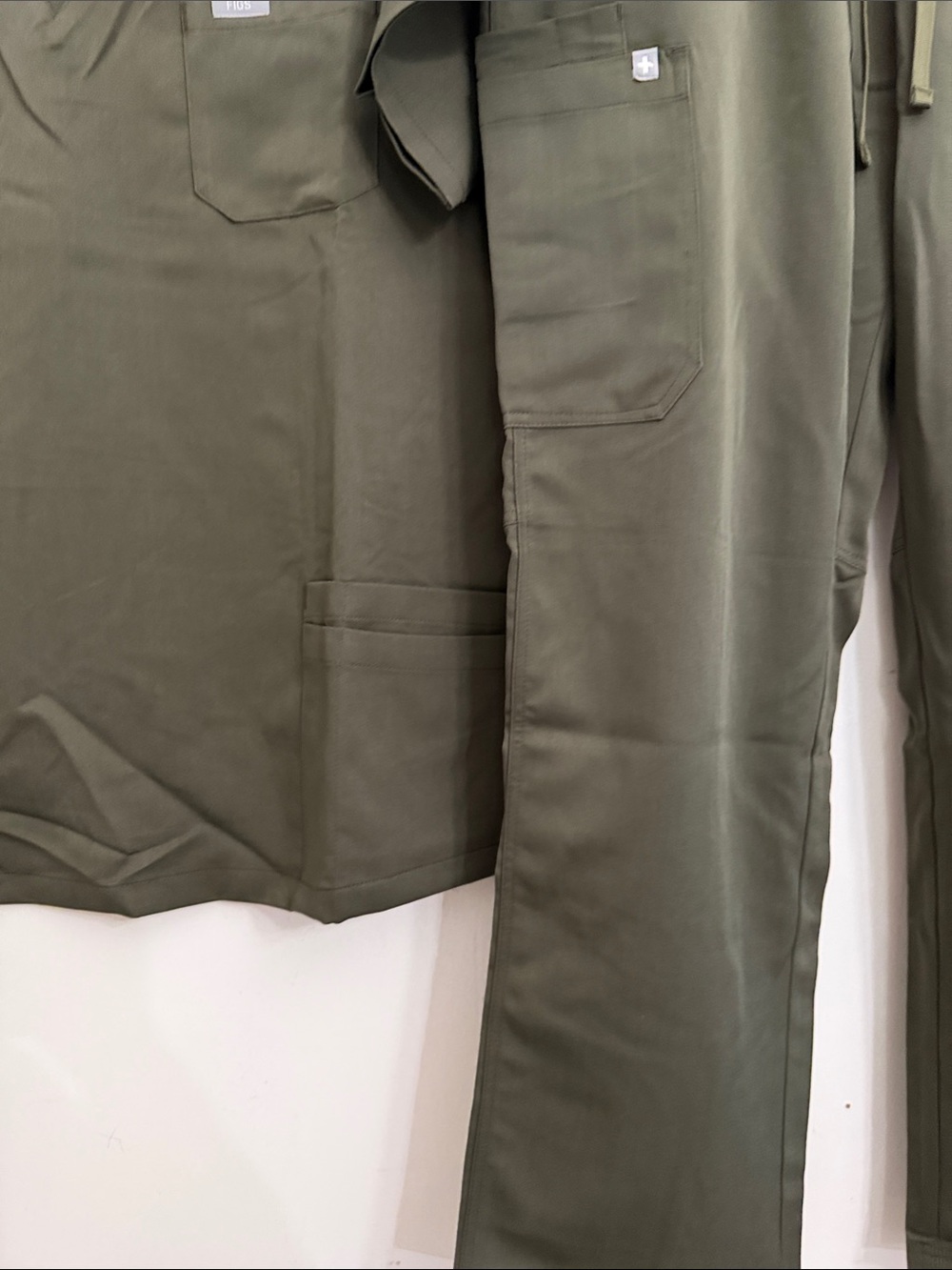 Figs Olive Green Straight Leg Scrub Set - Women's - Picture 7 of 12